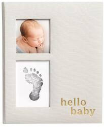 Pearhead Caietul bebelusului cu amprenta cerneala gri Hello Baby Pearhead (PH75161)