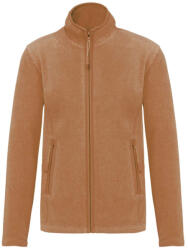 Kariban Női MAUREEN cipzáras polár pulóver, Kariban KA907, Camel Heather-L (ka907cah-l)