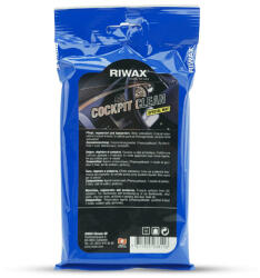 Riwax Cockpit Clean Special mat - Műszerfal tisztító kendő matt - (15db/csomag) (03811)