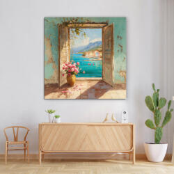 DUBLEZ Retro kép a falra - Nyitott ablak | DUBLEZ