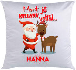  Mikulás párna mintával és névvel