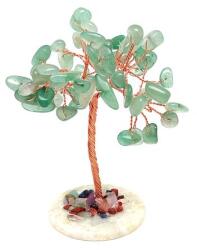 R. M. ékszer Ásványfa réz Aventurin jáde lapon 8cm (017578)