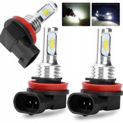 4Cars Led H11 H8 Autós Izzó 12-24V Canbus 1600 LM 80 W Fehér Univerzális 2DB