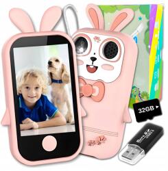 ZeeTech Gyerek Telefon Játék Digitális Fényképezőgép Oktató Kamera 32GB Kártya (Telefon komórkowy aparat dziecięcy kamera)