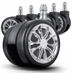 Sofotel Gumírozott kerekek ülésekhez fekete Sofotel 5 db (2907)