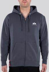 Alpha Industries Basic Zip Hoody SL - greyblack
