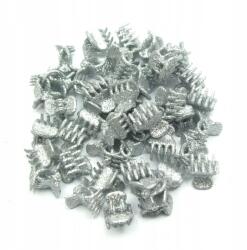  Csillámos hajgumi ezüst színben 50 db (0245-69)