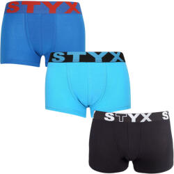 Styx 3PACK gyermek boxeralsó Styx sportos gumipánt többszínben (3GJ09079) 6-8 éves