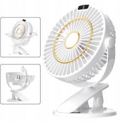  Asztali ventilátor csíptetős fehér 6" (15 cm) fehér (6906518897139)
