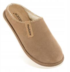 PanSzew Meleg Női Bőr Papucsok, Gyapjú Házicipők, Hegyi Stílusban 36-41 PanSzew (Ciepłe Pantofle Damskie Wełniane Barefoot 41)