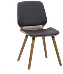 XACT Scaun bucatarie BUC 019, lemn, piele ecologica, 100 kg, negru (3304)
