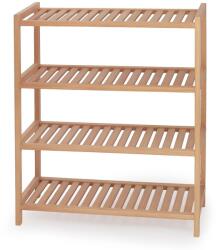 HM Raft incaltaminte HM ST8, cu 4 polite, lemn masiv, capacitate 12 perechi, natur (00002645) Pantofar