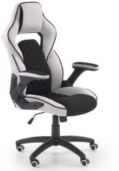 HM Scaun directorial ergonomic, HM Sonic, brate reglabile, mecanism de balans, baza polipropilena, rotire 360 , 100 kg, negru gri (00003098)