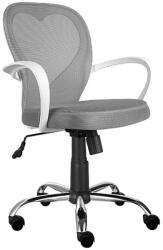 SL Scaun birou copii mesh, SL Daisy, roti pivotante, inaltime reglabila, cu brate, baza polipropilena, 80 kg, gri (00002843)