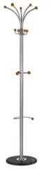 HM Cuier pom HM W46, metalic, baza ceramica, 14 agatatori, suport umbrela, 3 nivele, argintiu (00002525)