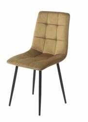 KALENDA Scaun de living si bucatarie KL Mady, metalic, tapitat cu stofa, 100 kg, 44x39x89 cm, bej (SKU-10666)