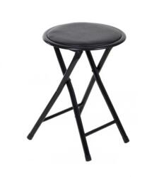 UNIC Taburet pliant Maroc, cadru metalic, piele ecologica, 80 kg, multicolor (00000587-145)