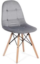 XACT Scaun living si bucatarie BUC 232V, ergonomic, catifea, picioare lemn, tije metalice, 110 kg (00001768-10134)