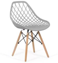 XACT Scaun bucatarie BUC 220, design modern, polipropilena, picioare lemn, 100 kg (SKU-9117)