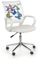 HM Scaun birou copii HM Ibis Butterfly, Ergonomic, Cadru Metal, Stofa Piele ecologica, Inaltime ajustabila, 100 Kg, Multicolor (00002234)
