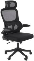 Halmar Scaun directorial HM Soren, mesh, mecanism balans, cotiere ajustabile, suport lombar, 100 kg, negru (00004227)