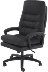 HM Scaun directorial HM Harbor, piele ecologica, inaltime reglabila, mecanism de balansare, perne duble, 120 kg, negru (00004144)