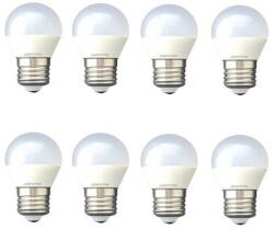 Crystal Set 8 Becuri Drimus Led E27 Lumina Calda 4W DLF 3040 (S1138x8)