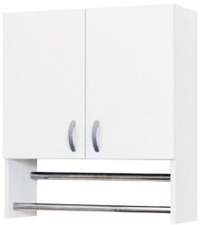 BD Dulap baie cu portprosop Ella, Pal melaminat, 2 usi, polita, 60 x 68 cm, alb (00003482)