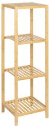 KALENDA Etajera depozitare KL272, cu 4 rafturi, lemn, multifunctional, natur (00004116) Raft
