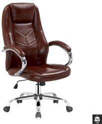 Halmar Scaun directorial HM Cody, Cadru Otel, Piele ecologica, Inaltime ajustabila, Mecanism balansare, 130 kg, 119x64x65cm, Maro (00001622)