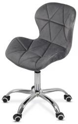 XACT Scaun birou copii OFF 334, ergonomic, rotativ, catifea, cadru cromat, inaltime ajustabila, 100 kg (SKU-9867)