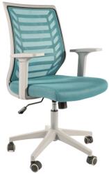 SIGNAL MEBLE Scaun birou ergonomic SL Q320, mesh, mecanism inclinare, baza polipropilena, suport lombar, roti cauciucate, 90 kg, albastru gri (00004065)