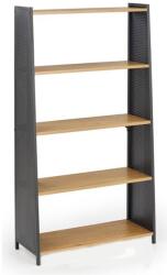 HM Etajera HM REG13, 5 rafturi, cadru metalic, MDF, negru stejar auriu (00003652) Raft
