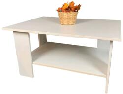 UNIC Masa cafea Turing, PAL Melaminat, cu raft depozitare, 87x60x43cm, alb (SKU-10044) Masa de cafea