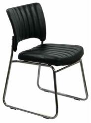 Chairs ON Scaun vizitator HRC 613, ergonomic, cadru metalic, piele ecologica, 120 kg (00000917)
