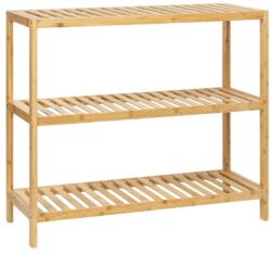 KALENDA Suport pantofi KL268 cu 3 nivele, lemn masiv, capacitate 12 perechi, natur (00004114) Pantofar