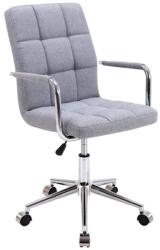 SL Scaun birou pentru copii SL Q022, tapiterie stofa, roti pivotante, inaltime reglabila, baza cromata, 90 kg, gri (00002678)