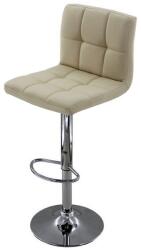 XACT Scaun de bar cu spatar ABS 191, cadru cromat, piele ecologica, inaltime reglabila, suport picioare, 100 kg (00000837-360)