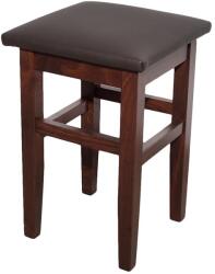 CEGIM Taburete bucatarie, lemn masiv de fag, tapiterie piele ecologica, wenge (00000654-1610)