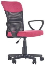 HM Scaun birou pentru copii cu plasa textila, HM Timmy, ergonomic, inaltime reglabila, structura polipropilena, Rotire 360 , 120 kg, roz (00002549)