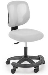 HM Scaun birou copii HM Nani, ergonomic, inaltime ajustabila, suport picioare, fara cotiere, mesh, 80 kg, gri (00003839)