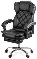 XACT Scaun directorial OFF412, piele ecologica, mecanism asincron, robust, suport picioare retractabil, 120 kg (SKU-10583)