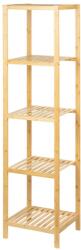 KALENDA Etajera depozitare KL273, cu 5 rafturi, lemn, multifunctional, natur (00004117) Raft
