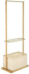 HM Stender pentru umerase cu spatiu depozitare HM WU31, lemn, metal cromat, natur (00003986)