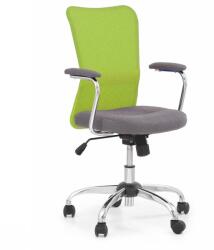 HM Scaun birou copii HM Andy, Mesh Stofa, Ergonomic, Cadru Cromat, Inaltime ajustabila, Mecanism balansare, 102 Kg, Verde (00001883)