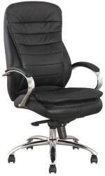 SL Scaun directorial SL Q154, Mecanism Multiblock, Piele ecologica, Inaltime ajustabila, 100 Kg, Negru (00002195)