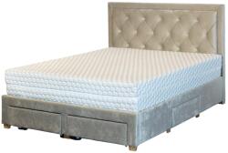 SaltSib Saltea cu arcuri impachetate individual, Neptun Memory Pocket Comfort 140x200x30cm, 7 zone de confort, spuma poliuretanica HR, memory foam 4 cm, husa detasabila 3D, hipoalergenica, fermitate medie, Sa Saltea