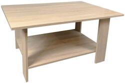 UNIC Masa cafea Turing, PAL Melaminat, cu raft depozitare, 87x60x43cm, stejar (00002017) Masa de cafea