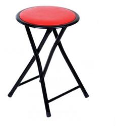 UNIC Taburet pliant Maroc, cadru metalic, piele ecologica, 80 kg, multicolor (00000587)