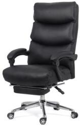 XACT Scaun directorial OFF 422, perne duble, piele ecologica, suport picioare retractabil, mecanism a-sincron, 120 kg (SKU-10137-3823)